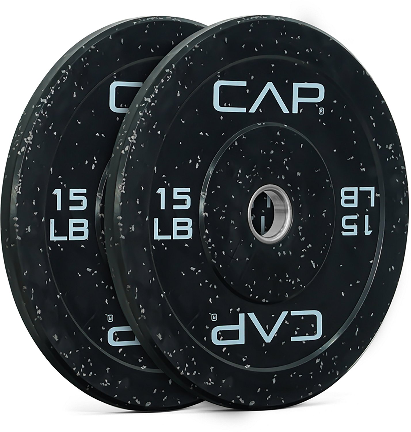CAP Barbell 30 lb Olympic Speckled Bumper Plates Pair - view number 2