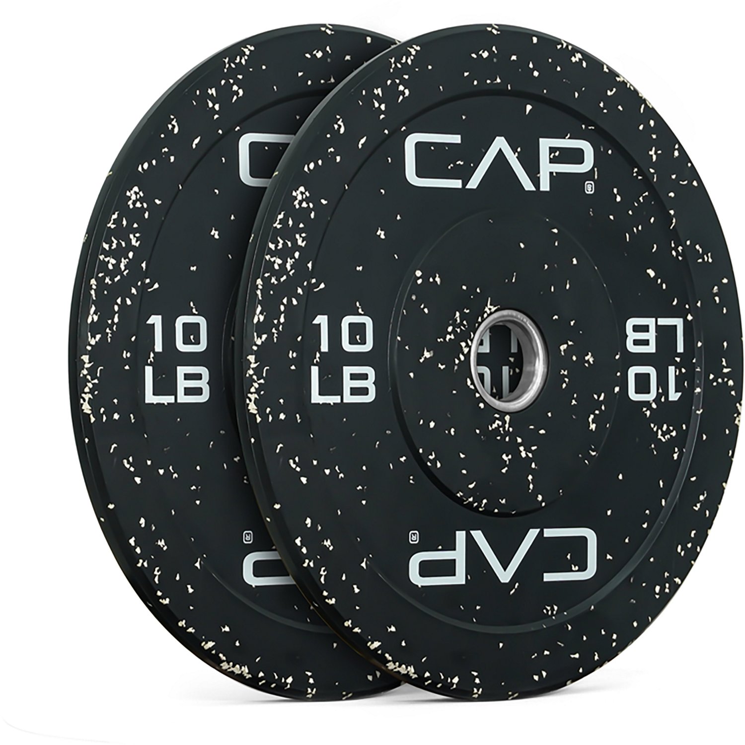CAP Barbell 30 lb Olympic Speckled Bumper Plates Pair - view number 4