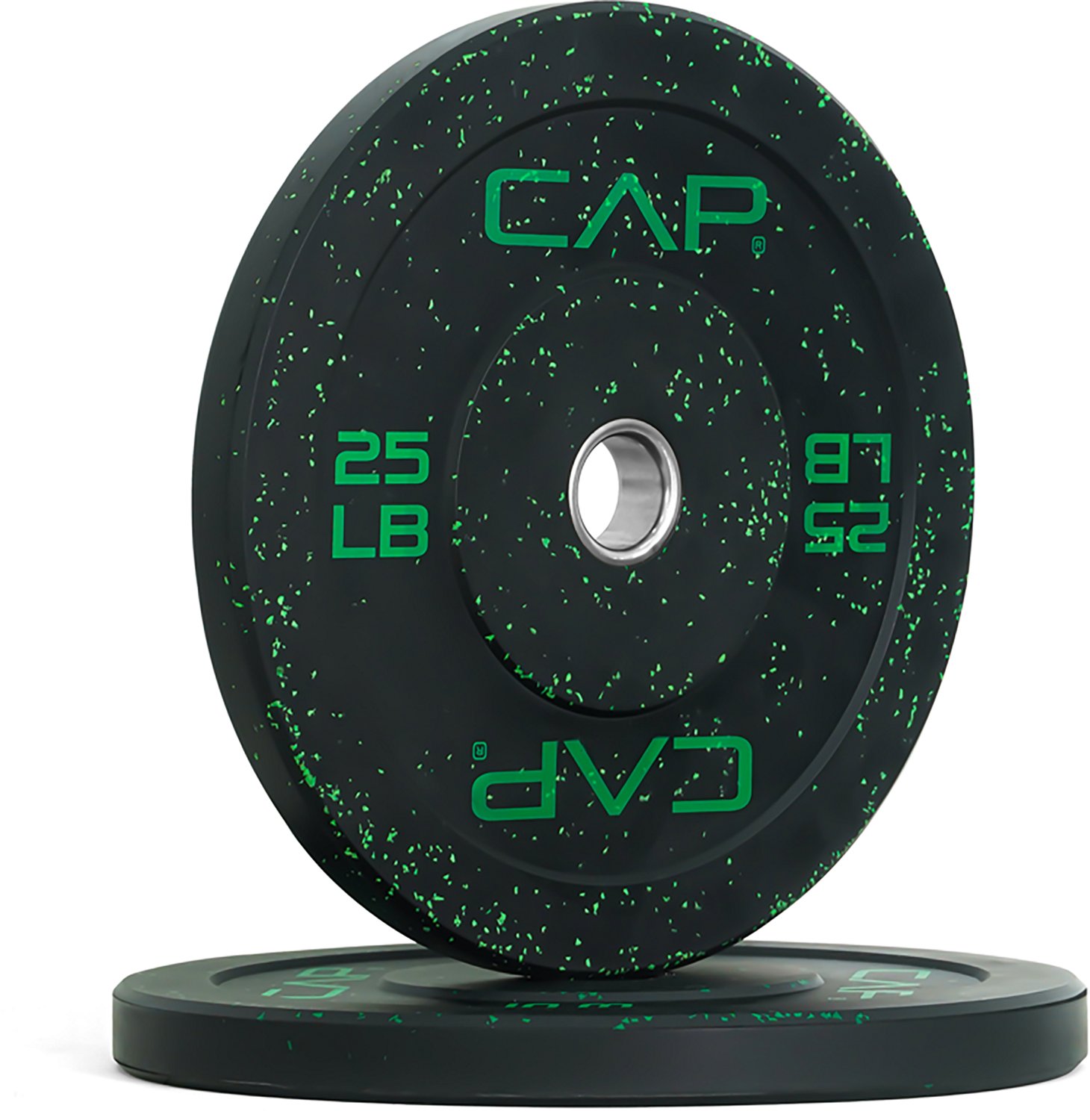 CAP Barbell 30 lb Olympic Speckled Bumper Plates Pair - view number 5