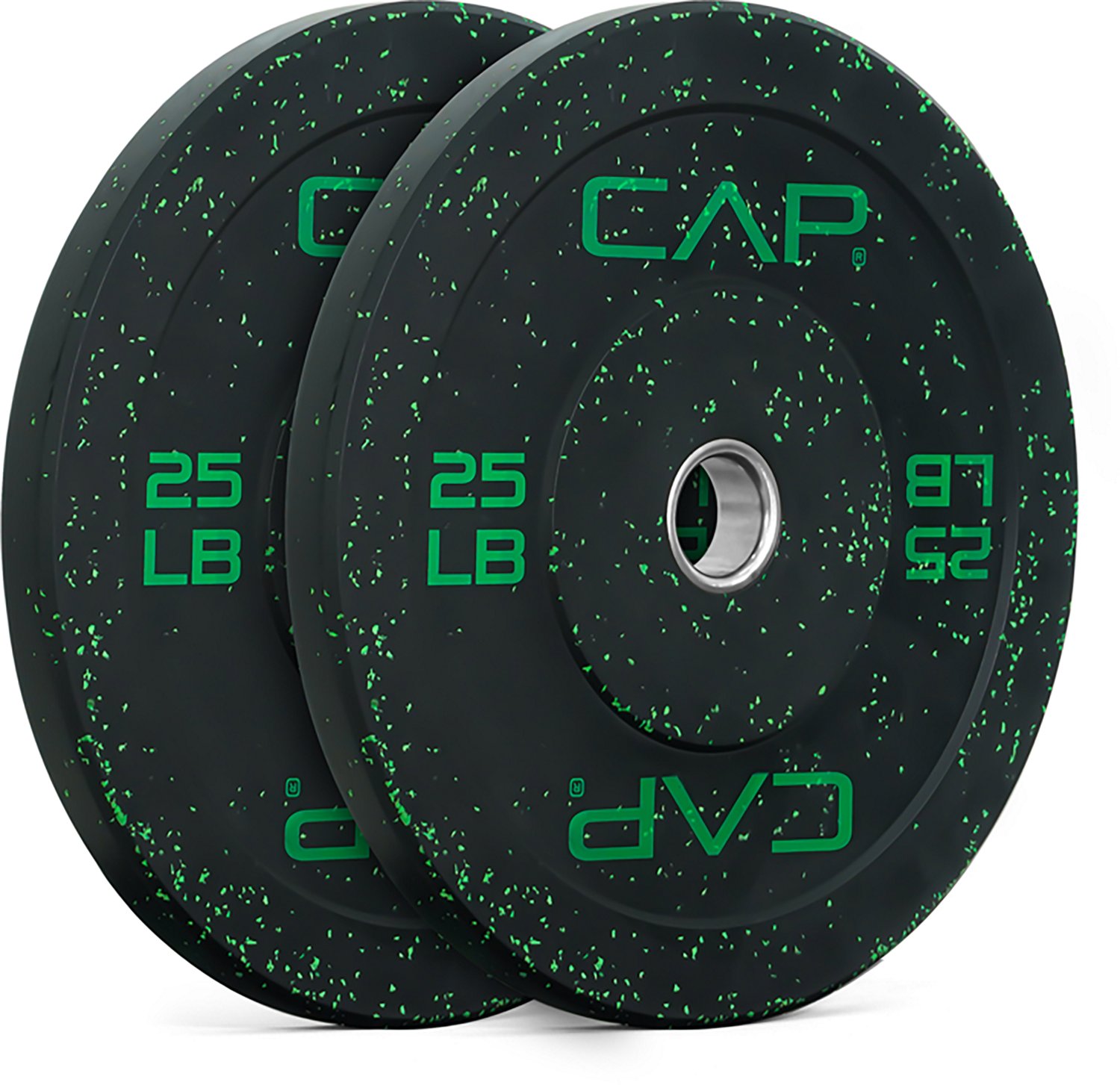 CAP Barbell 30 lb Olympic Speckled Bumper Plates Pair - view number 6