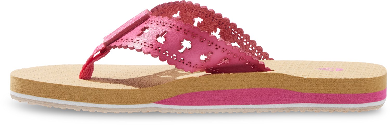 O'Rageous Girls' Palm Tree Chopout Flip Flops - view number 2