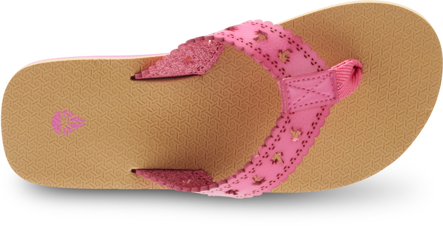 O'Rageous Girls' Palm Tree Chopout Flip Flops - view number 3