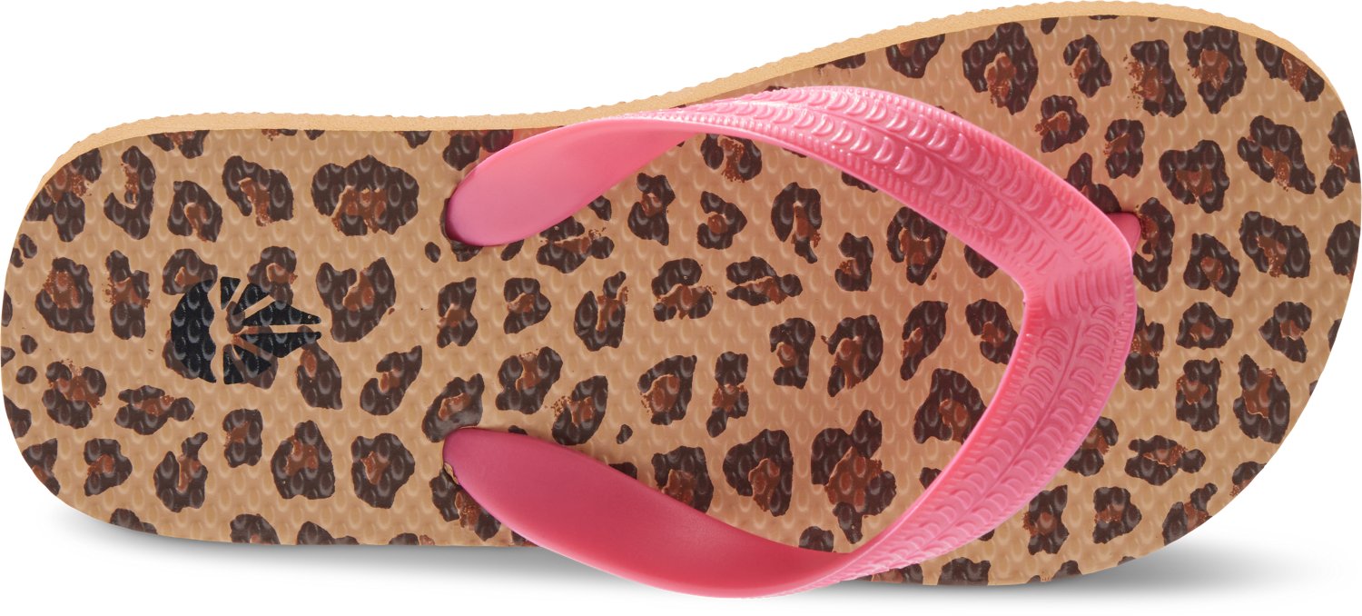 O'Rageous Girls' Cheetah Print Flip Flops - view number 2