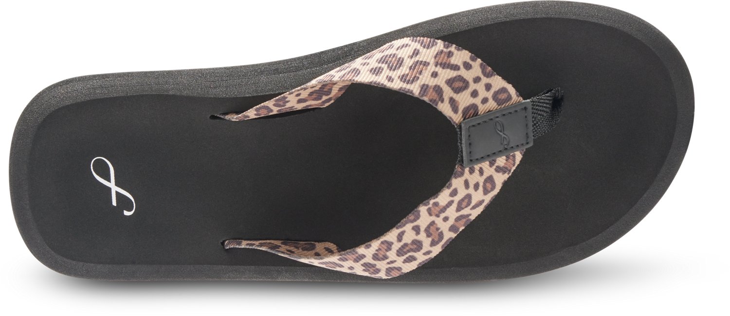 Freely Women's Cheetah Print Belted Flip Flops - view number 3
