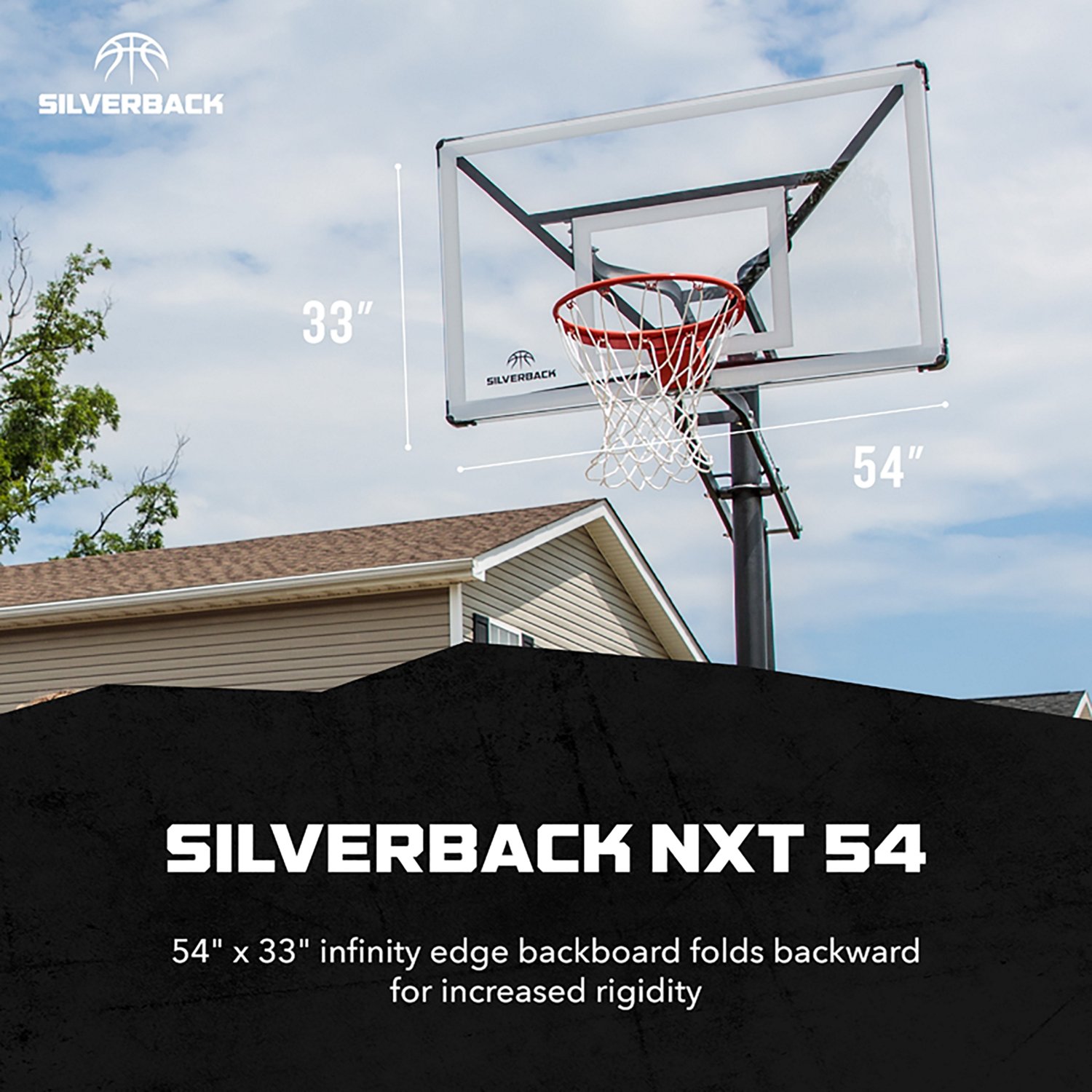 Silverback NXT 54 in In-Ground Basketball Hoop - view number 2