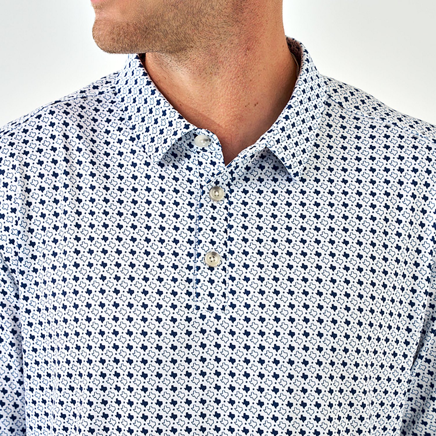 BURLEBO Men's Texas Pride Performance Polo Shirt - view number 3