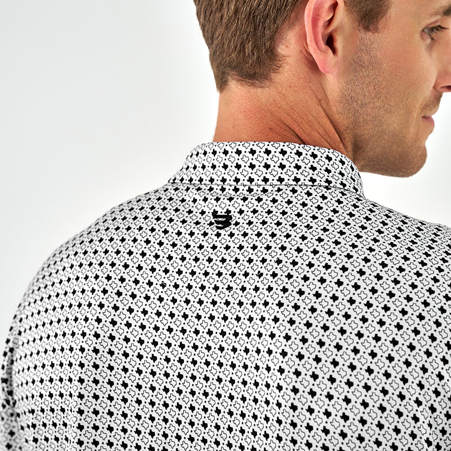 BURLEBO Men's Texas Pride Performance Polo Shirt - view number 5