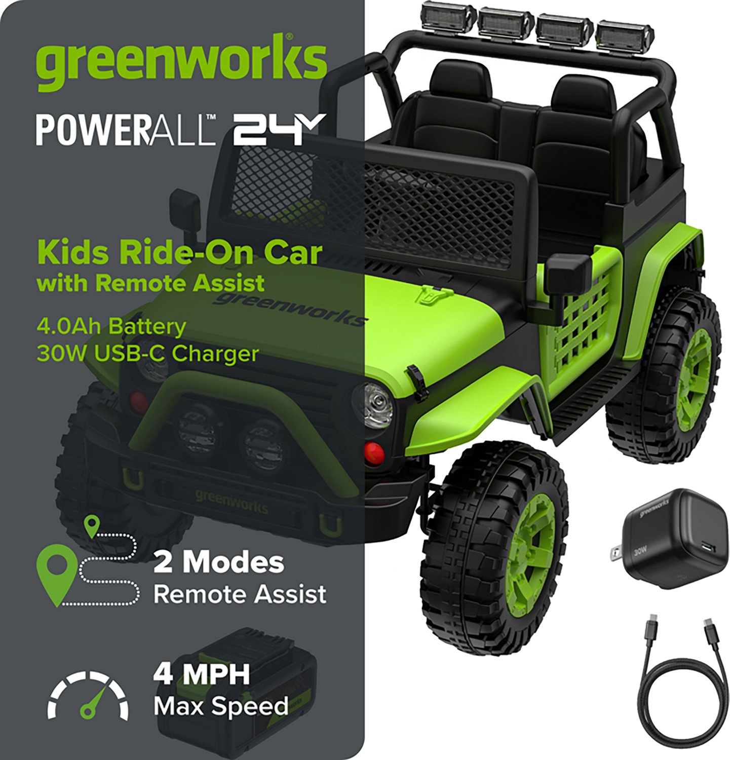 Greenworks Kids’ 60V STEALTH Go-Kart - view number 2
