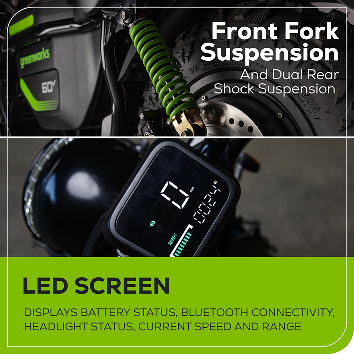 Greenworks Kids’ STEALTH 60V Mini Bike - view number 2