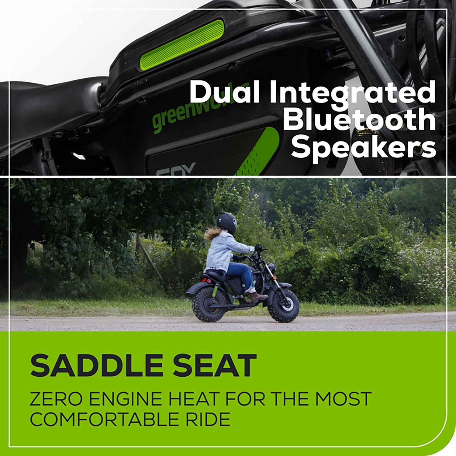 Greenworks Kids’ STEALTH 60V Mini Bike - view number 3