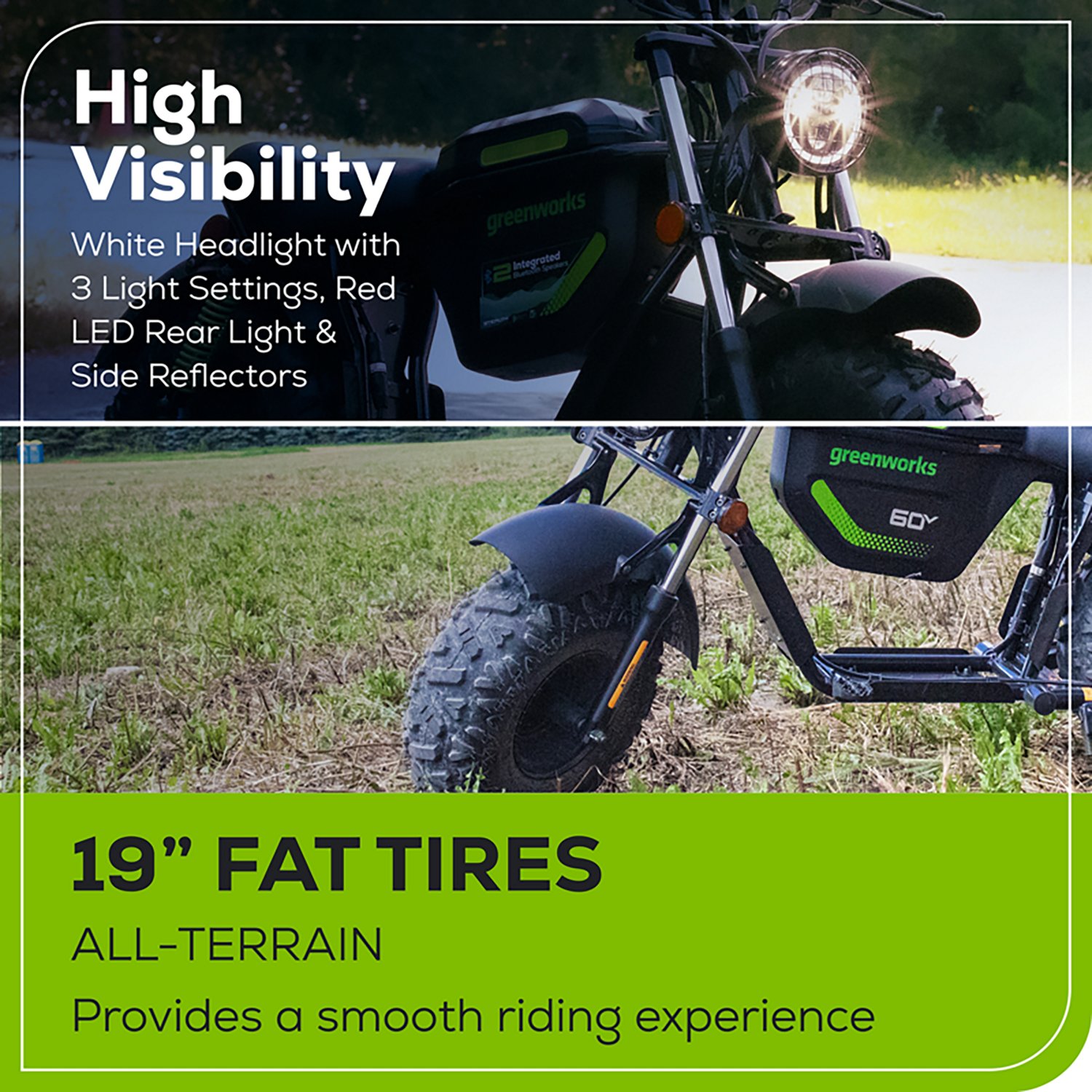 Greenworks Kids’ STEALTH 60V Mini Bike - view number 5