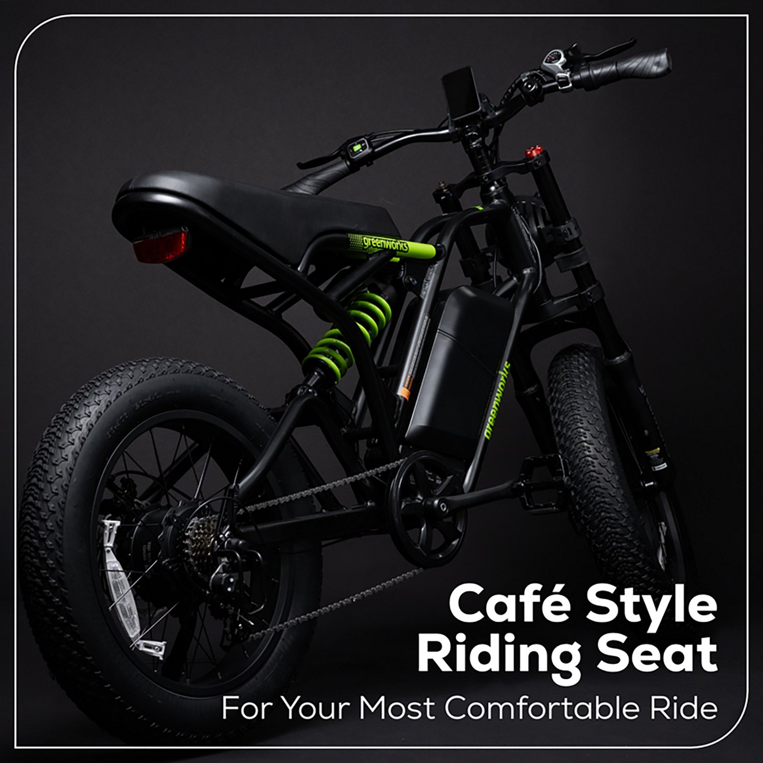 Greenworks Adults’ 60V VENTURE Series 20 in Fat Tire Electric Utility Bike - view number 8