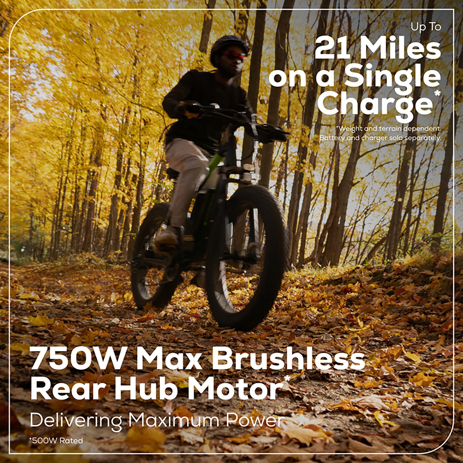 Greenworks Adults’ 60V VENTURE Series 26 in Fat Tire Electric Mountain Bike - view number 4