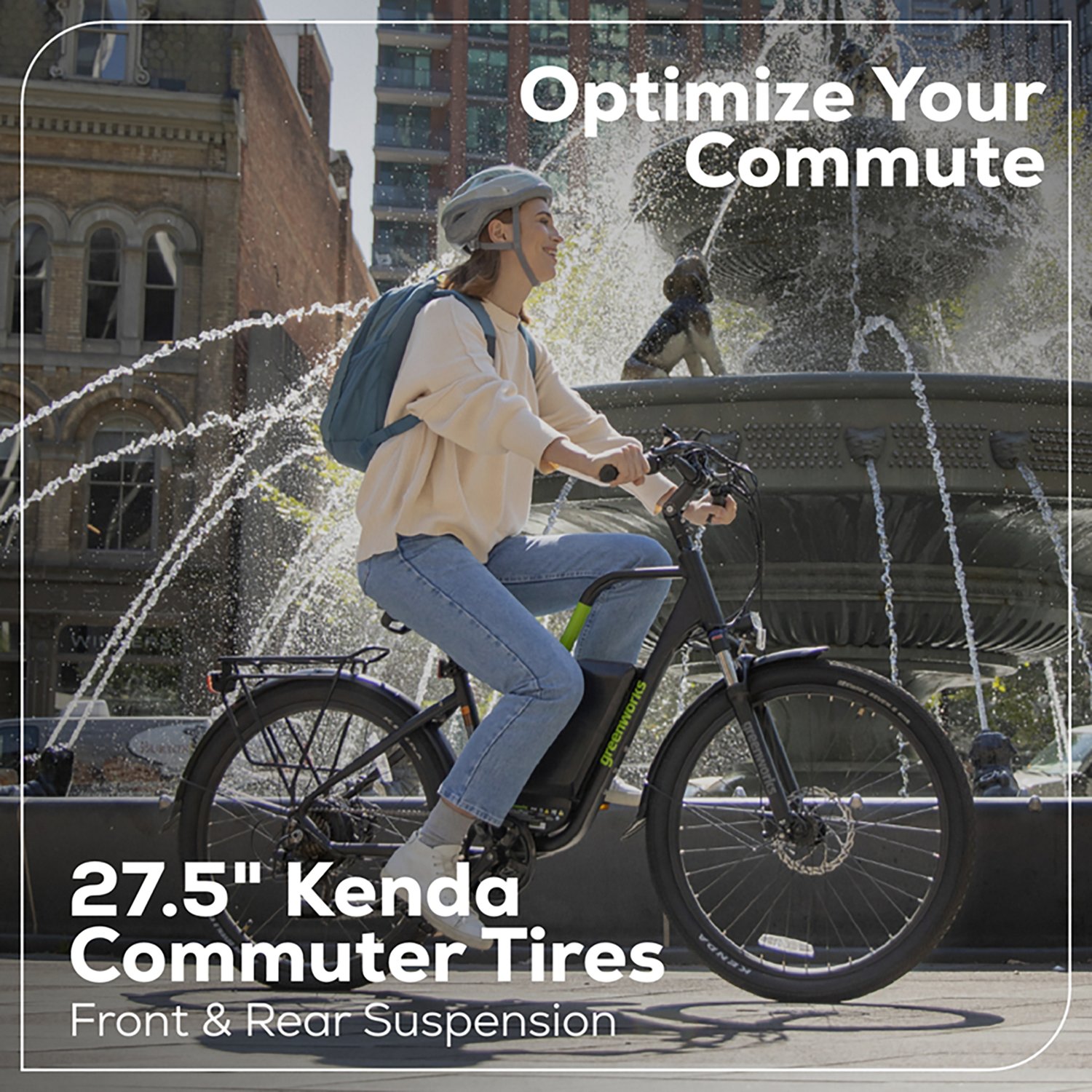 Greenworks 60V 27.5 in Commuter E-Bike 5Ah Battery - view number 6