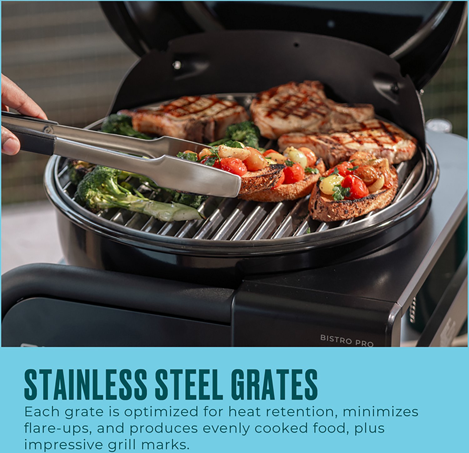 Charbroil Bistro Pro Tabletop Gas Grill Blackout - view number 3