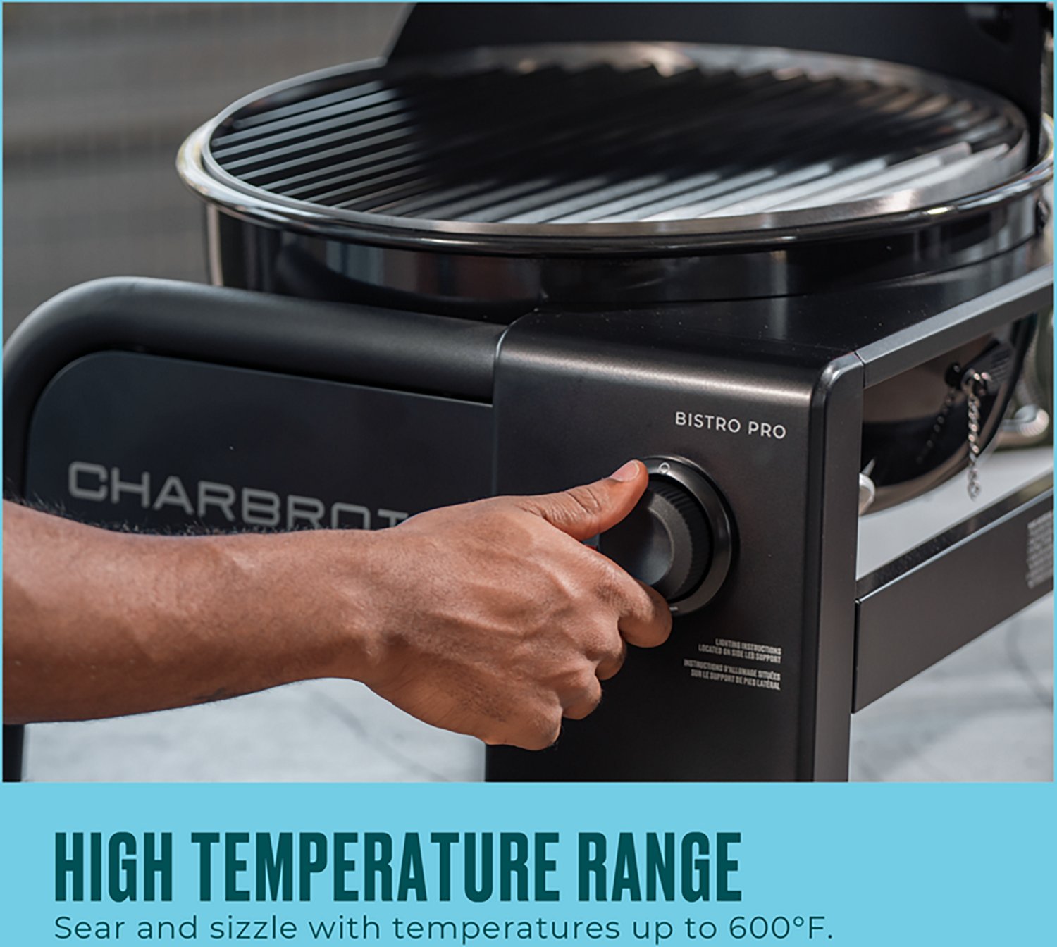 Charbroil Bistro Pro Tabletop Gas Grill Blackout - view number 5