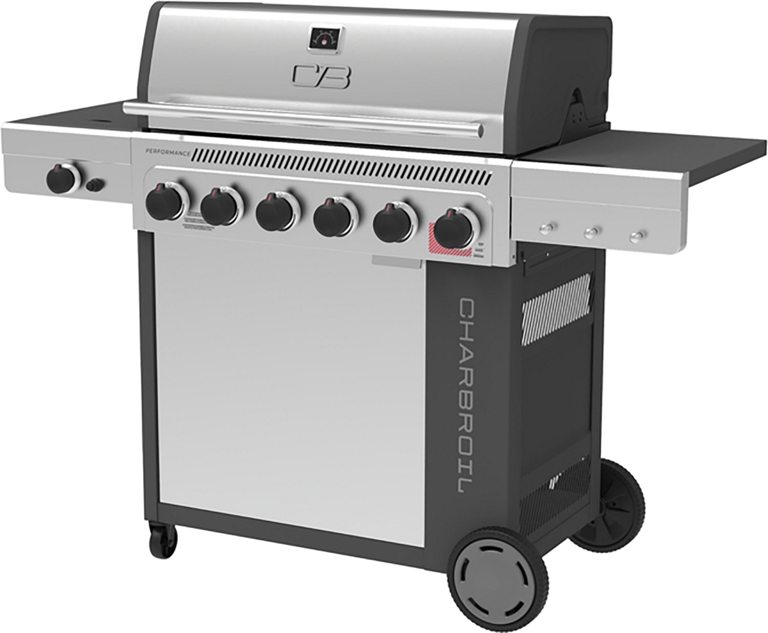 Charbroil Performance Series™ FlavorMax™ 6 Burner Gas Grill Cabinet with Sear Burner and Side Burner - view number 2