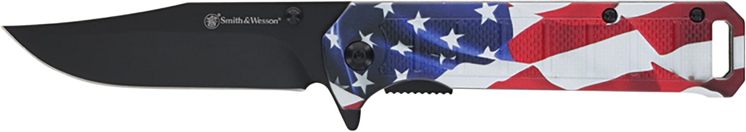 Smith & Wesson American Hero's Folder with Bullet Hunting Knives Gift Tin 2-Pack - view number 2