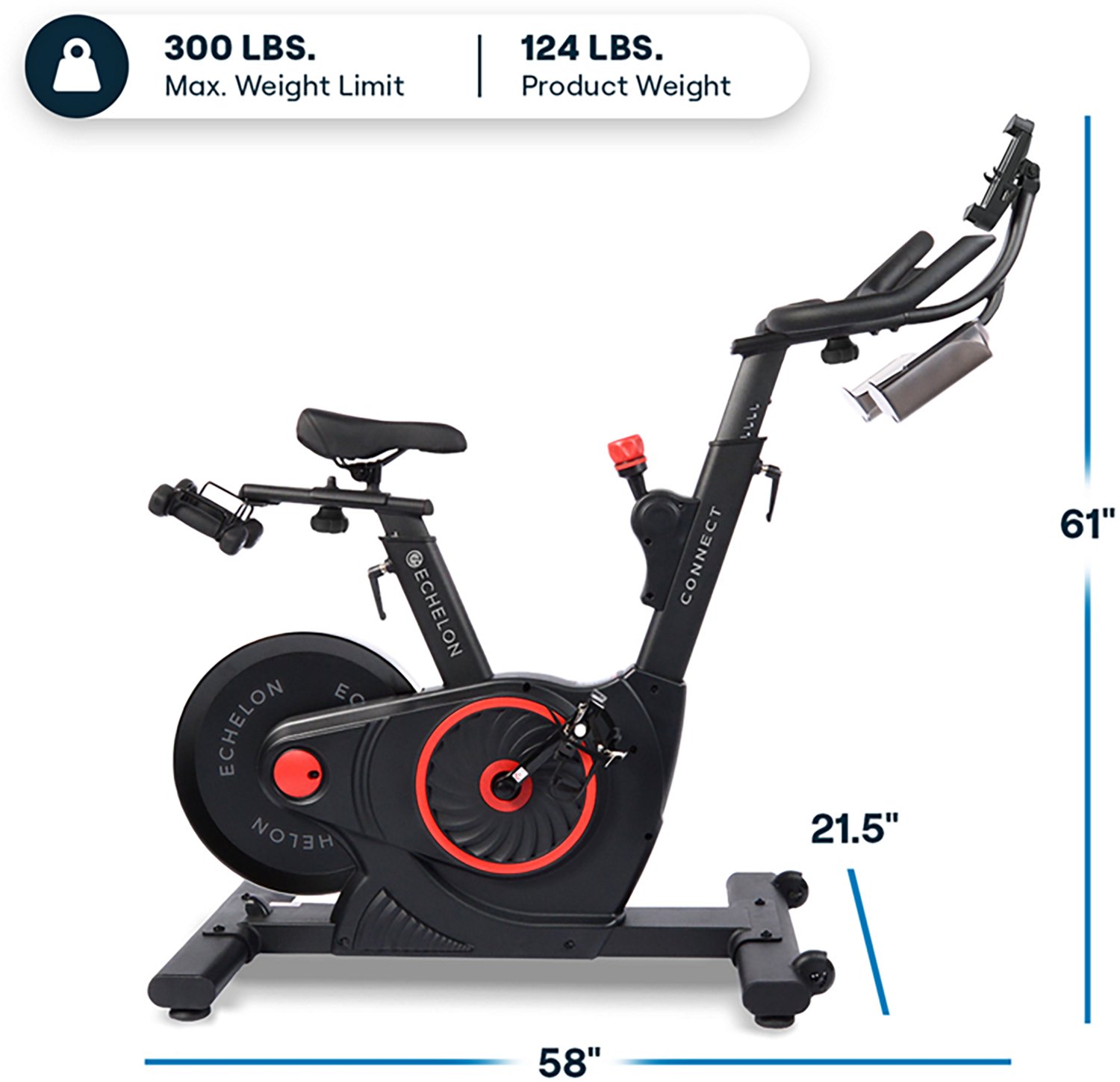 Echelon Connect EX-5 Smart Exercise Bike With Rotating Console and Magnetic Resistance - view number 2