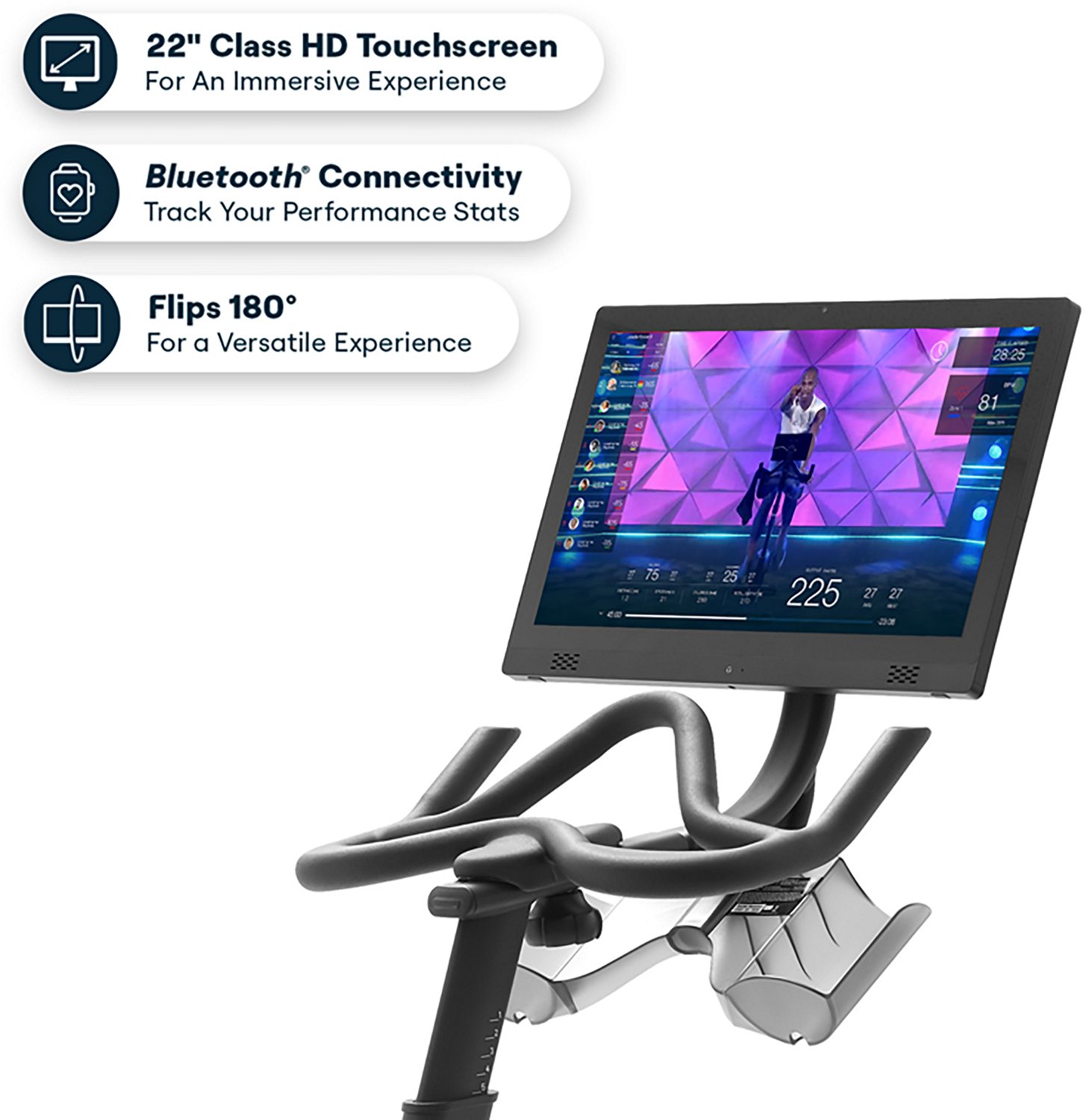 Echelon Connect EX-5s Smart Exercise Bike With 22" Class HD Touchscreen and Magnetic Resistance - view number 4