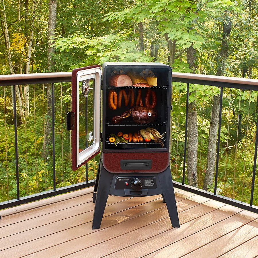 Pit Boss 2-Series Gas Vertical Smoker, Red Hammertone - view number 8