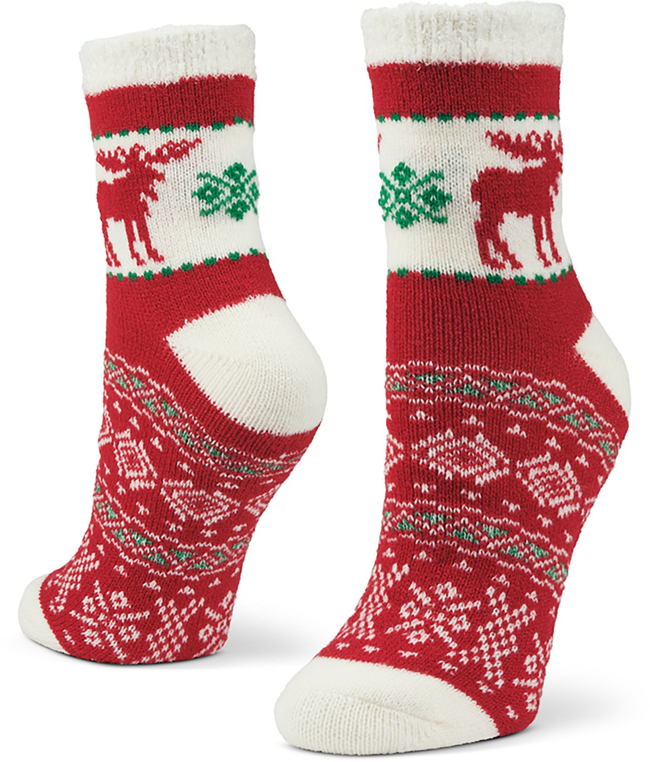 Magellan Outdoors Women's Snowy Moose Lodge Crew Socks - view number 3