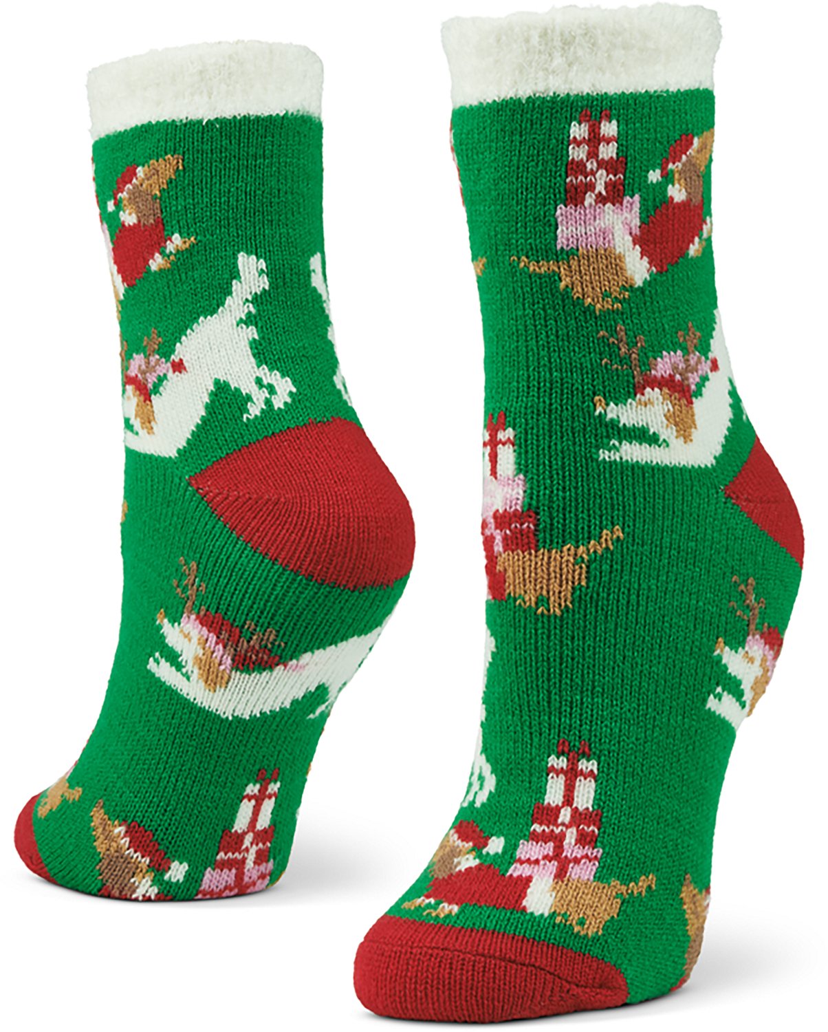 Magellan Outdoors Women's Santa's Helpers Lodge Crew Socks - view number 3