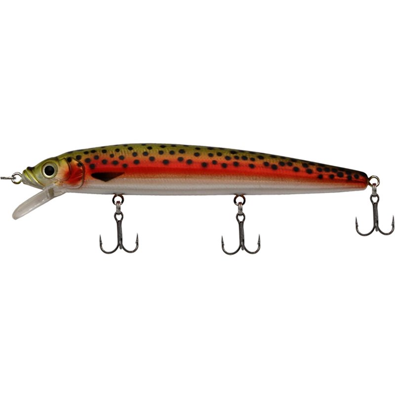 Challenger Lures Minnow Hard Bait, Rainbow Metal