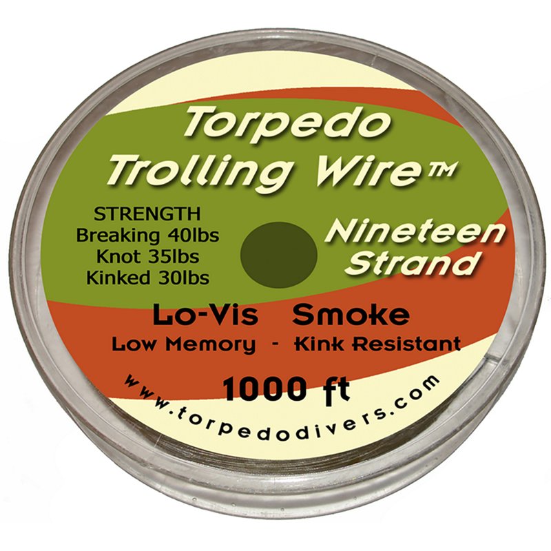 Cuda Torpedo 40 lb.-1,000 ft. Stainless-Steel Trolling Wire