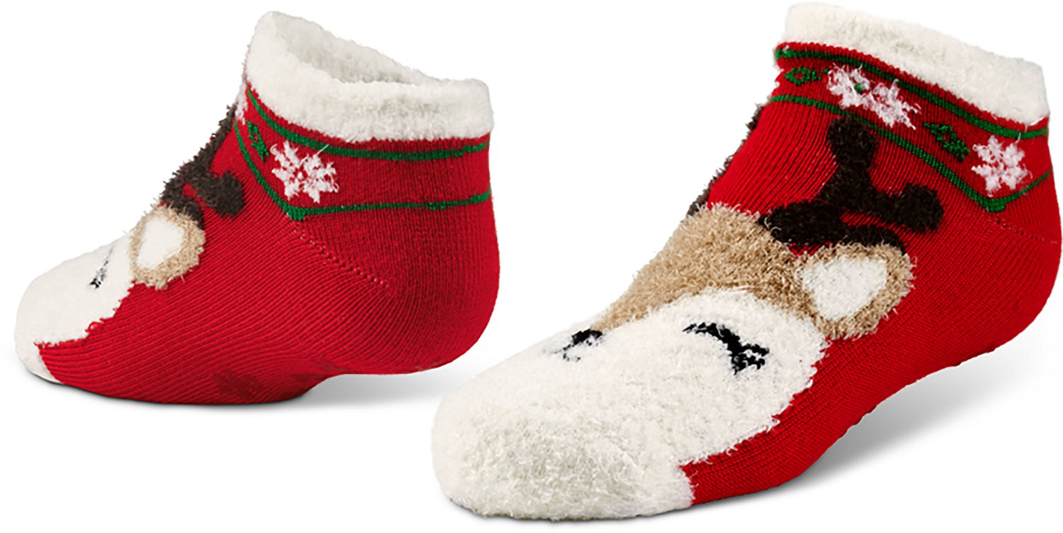 Magellan Outdoors Girls' Snowflake Deer Lodge Lowcut Socks - view number 3
