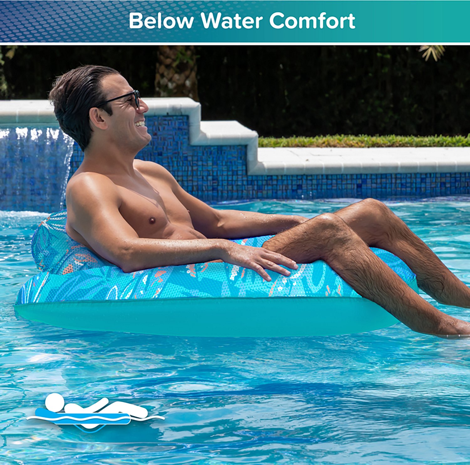 Aqua Leisure 40 in Luxury Oversized Pool Chair - view number 4