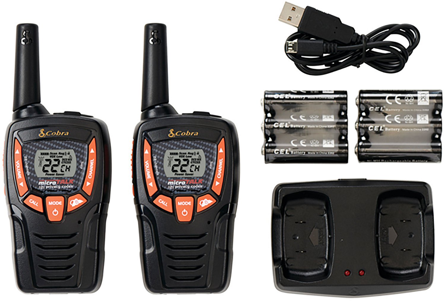 Cobra ACXT390 Two-Way Radios 2-Pack with Dock Charger - view number 2