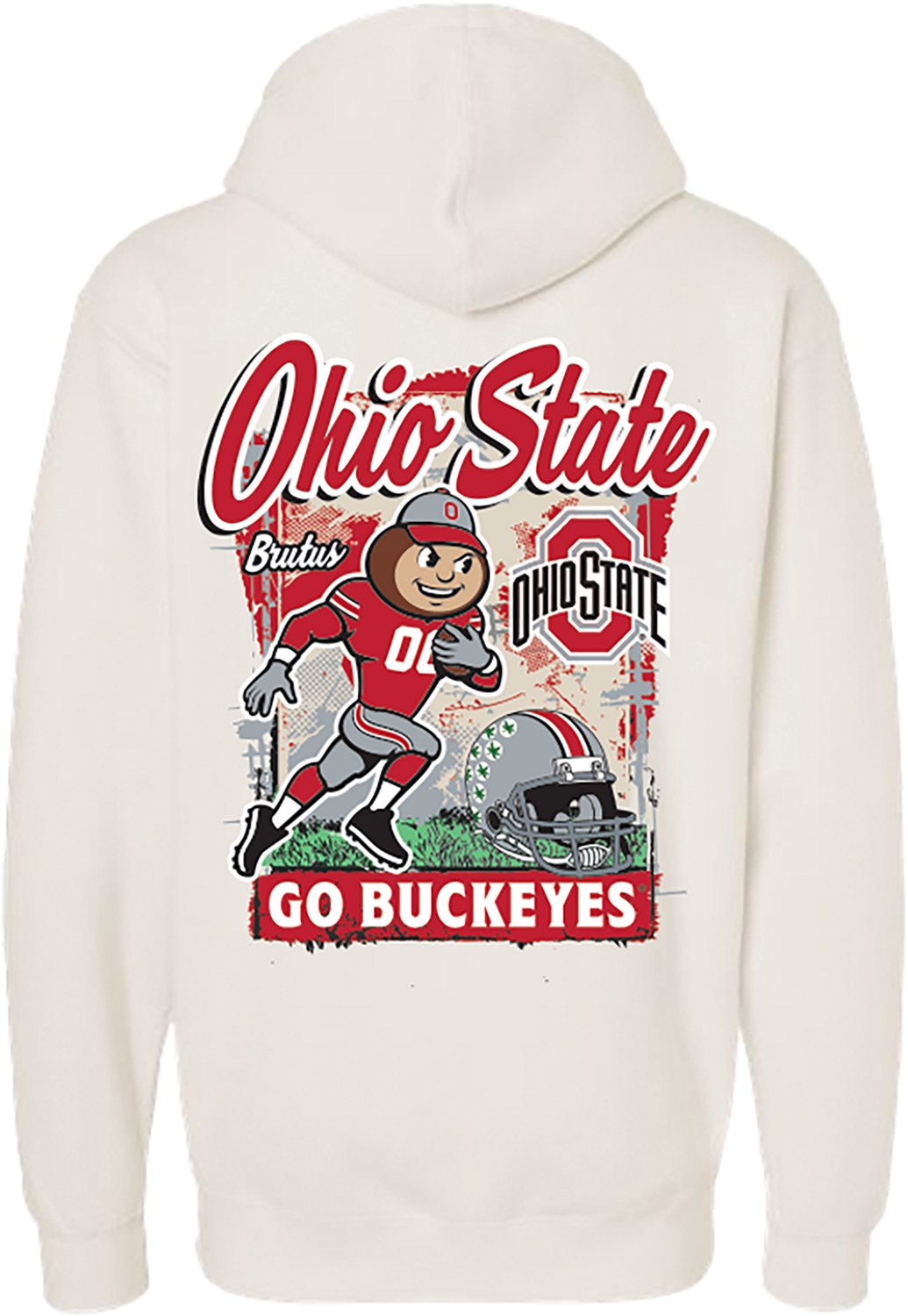 Something Inked Men's Ohio State University Third Saturday Mascot Runner Pullover Hoodie - view number 2