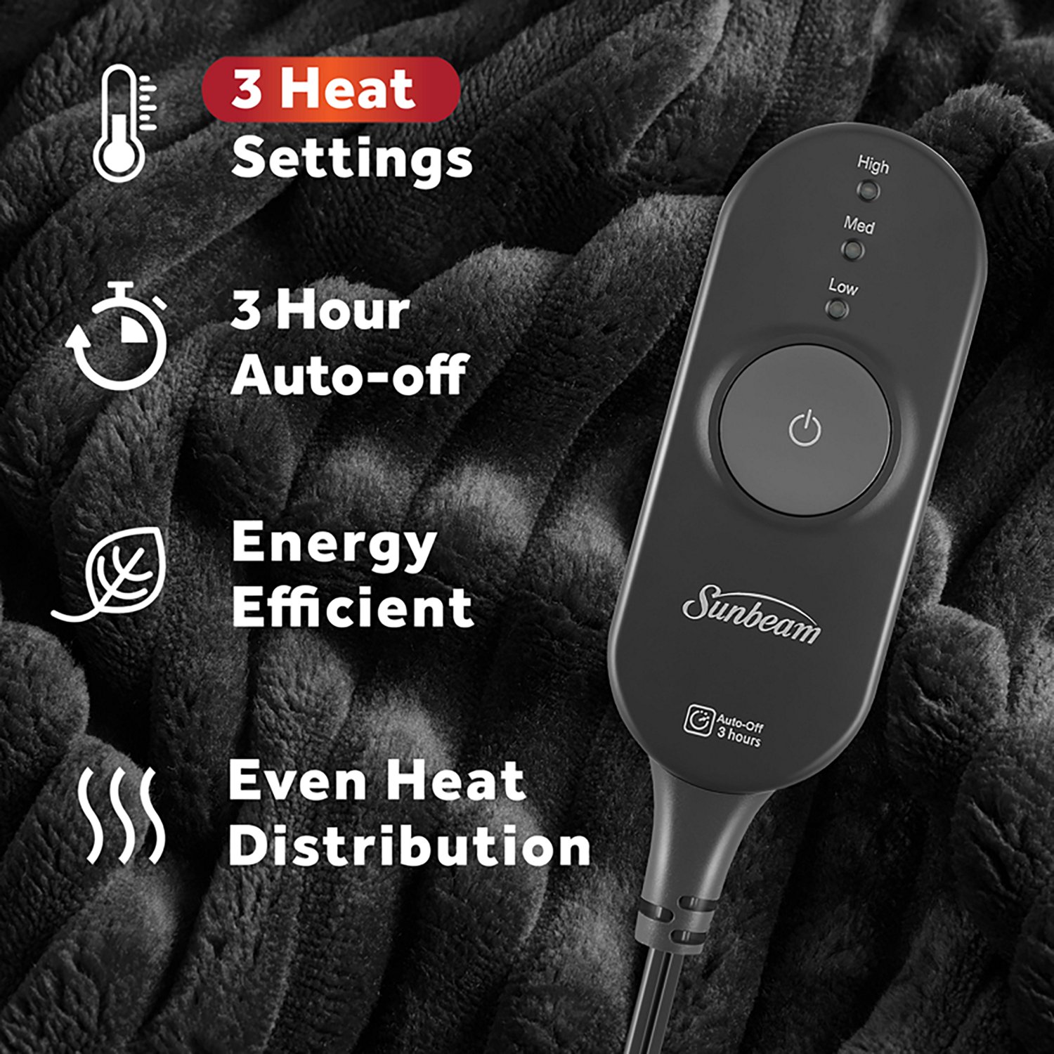 Sunbeam 50 in x 60 in Heated Throw  - view number 3