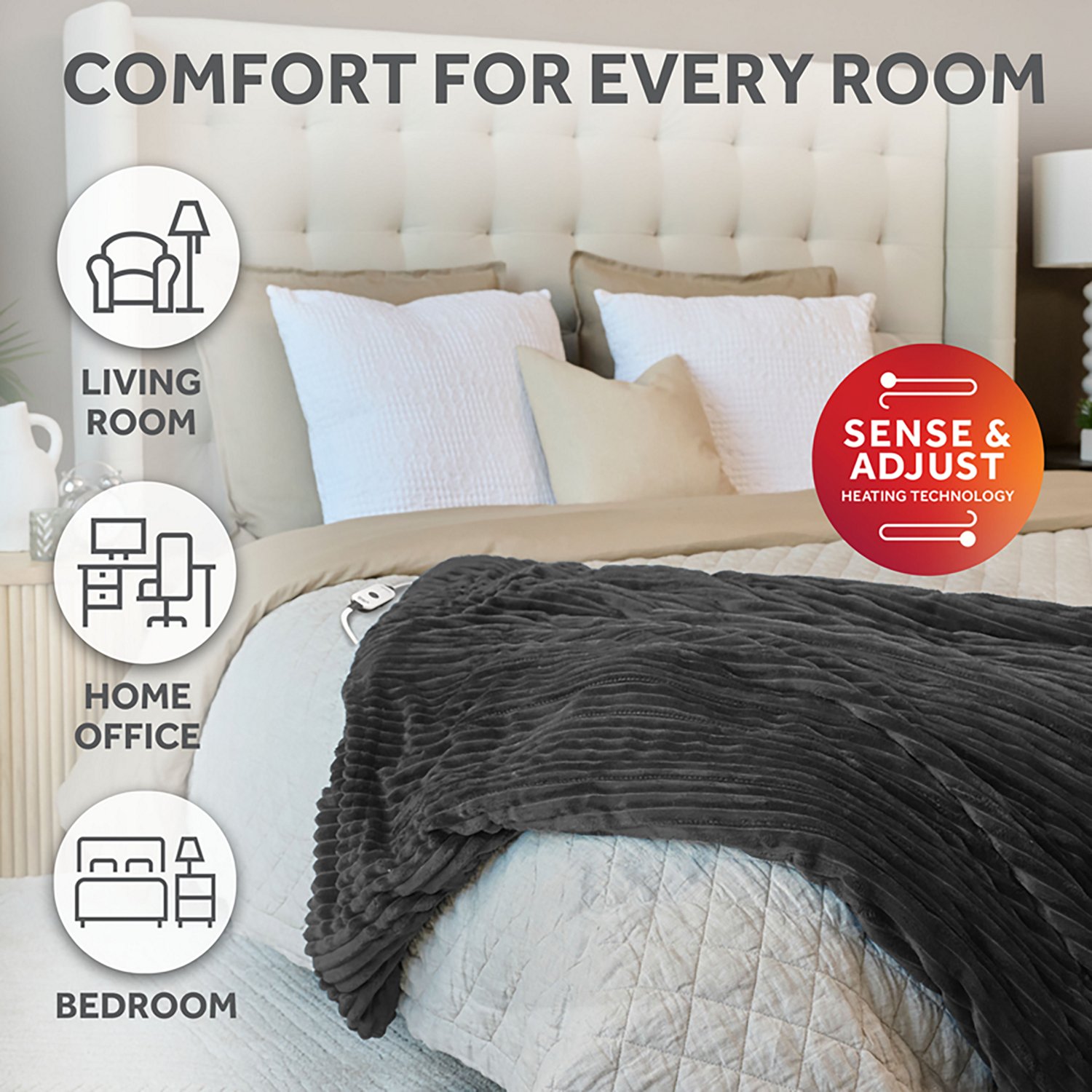 Sunbeam 50 in x 60 in Heated Throw  - view number 6