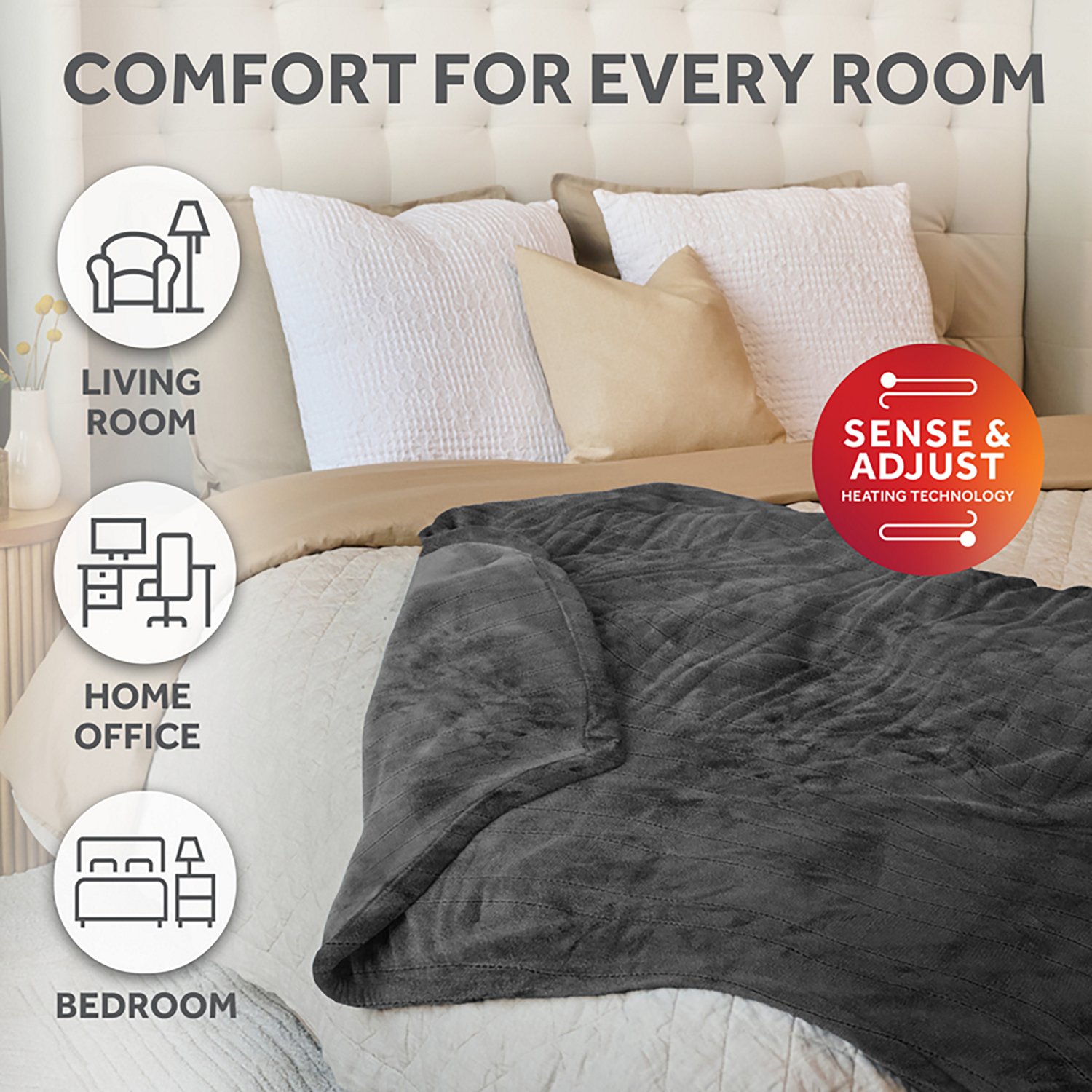 Sunbeam 50 in x 60 in Heated Throw  - view number 6