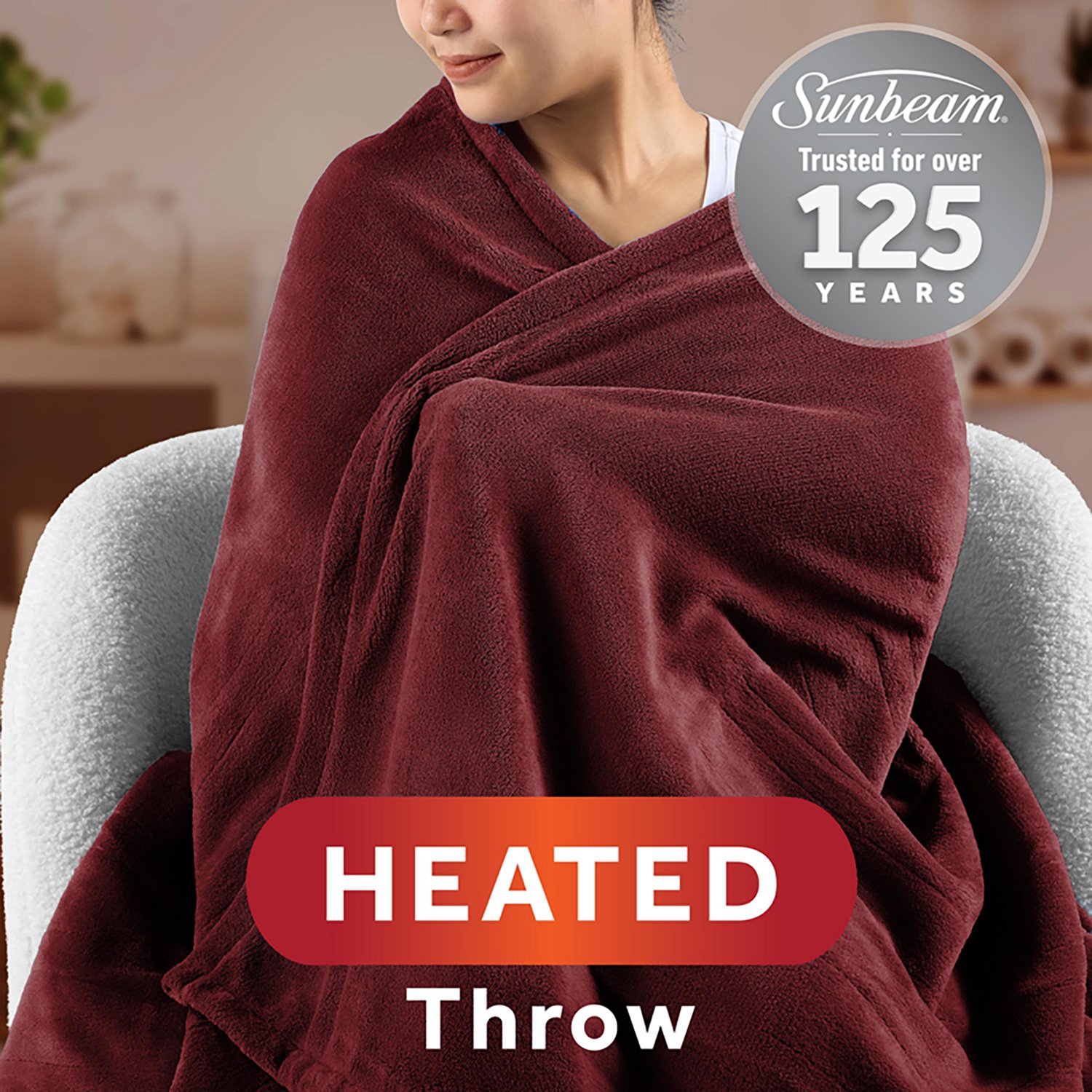 Sunbeam 50 in x 60 in Heated Throw  - view number 2