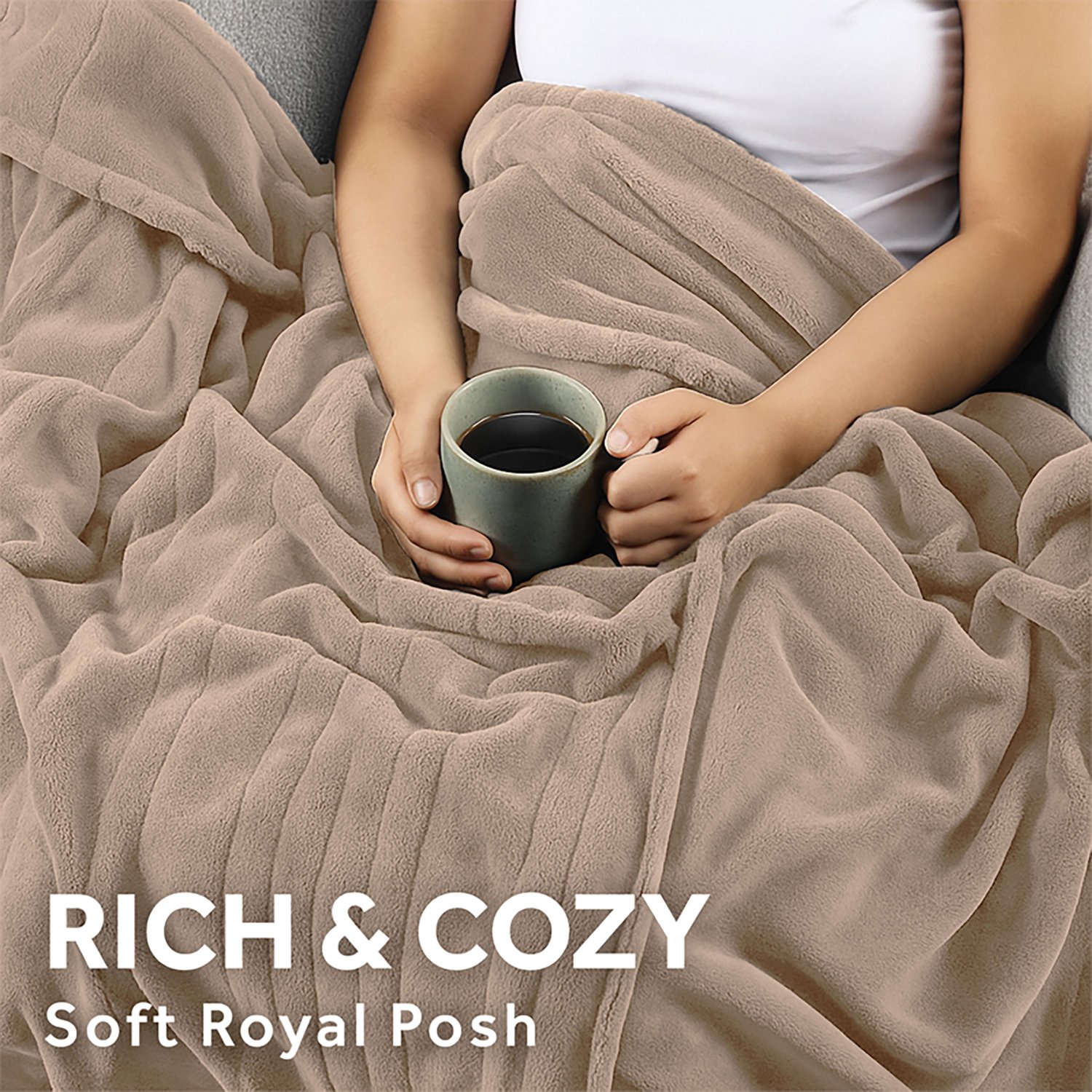 Sunbeam 50 in x 72 in Sherpa Heated Throw  - view number 3