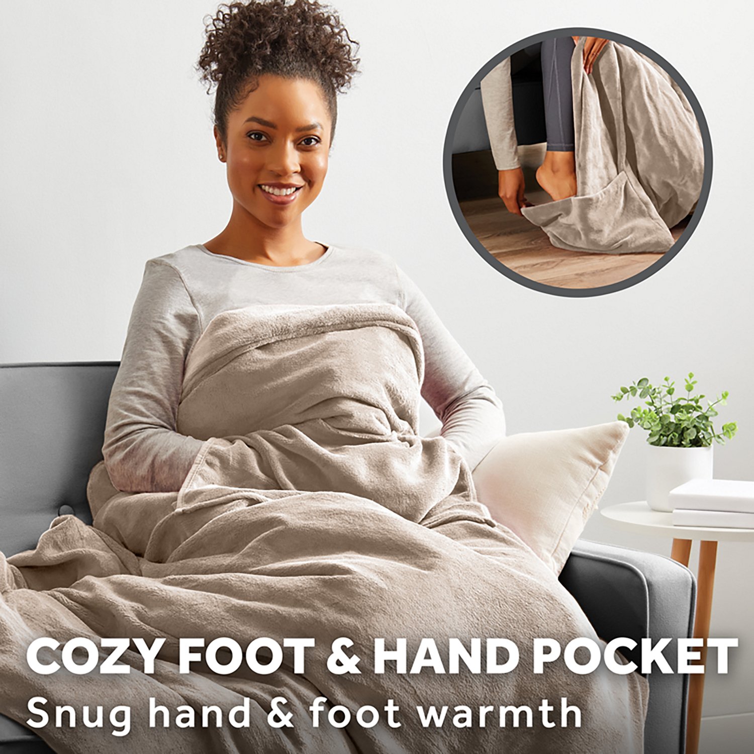 Sunbeam 50 in x 72 in Sherpa Heated Throw  - view number 5