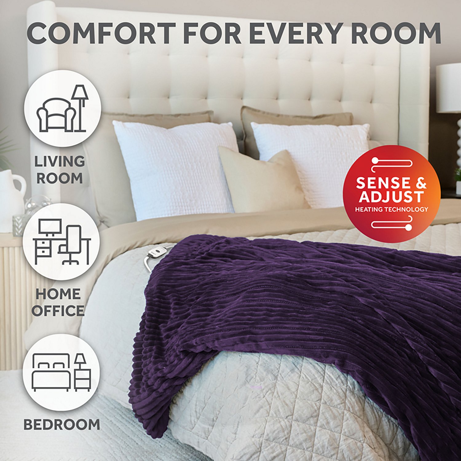 Sunbeam 50 in x 60 in Heated Throw  - view number 6