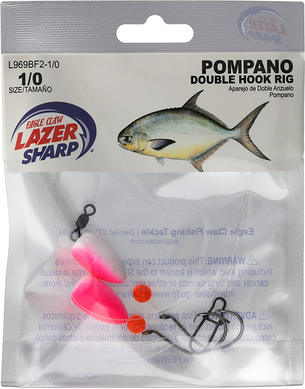 Lazer Sharp Bullet Float Pompano Double Hook Rig - view number 5