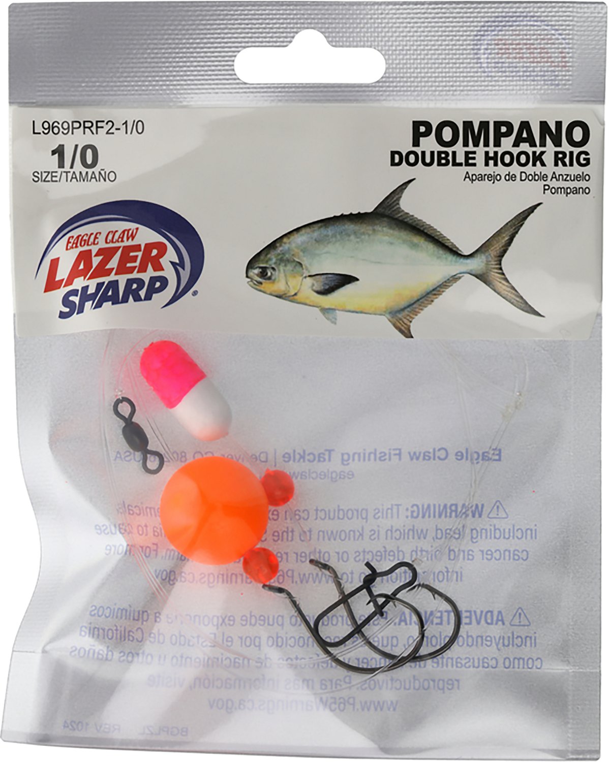Lazer Sharp Pill Float Pompano Double Hook Rig - view number 5