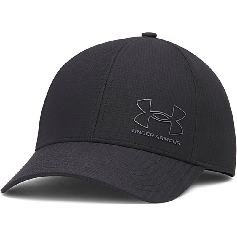 Under Armour Men's Iso-Chill AmourVent Hat, Medium/Large, Black /Castlerock