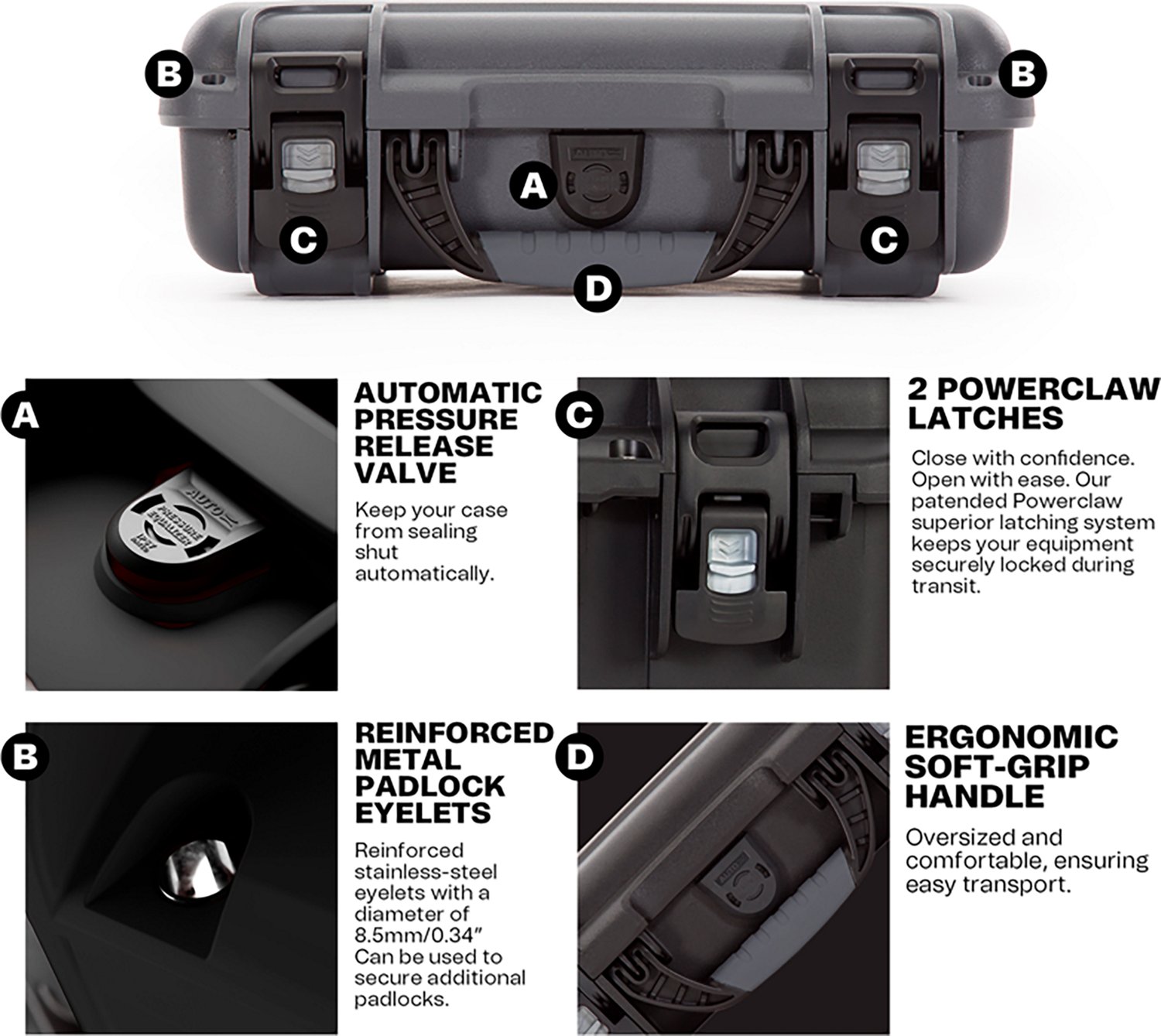 Nanuk 909 Pistol Case with Customizable Cubed Foam - view number 3