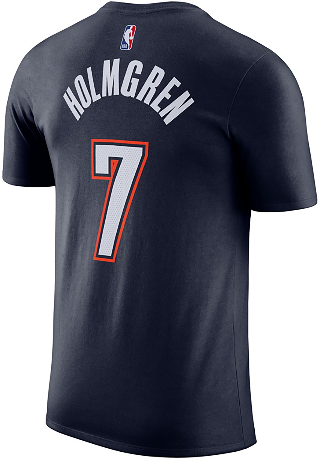 Nike Men's Oklahoma City Thunder Chet Holmgren #7 Essentials City Edition T-shirt - view number 2