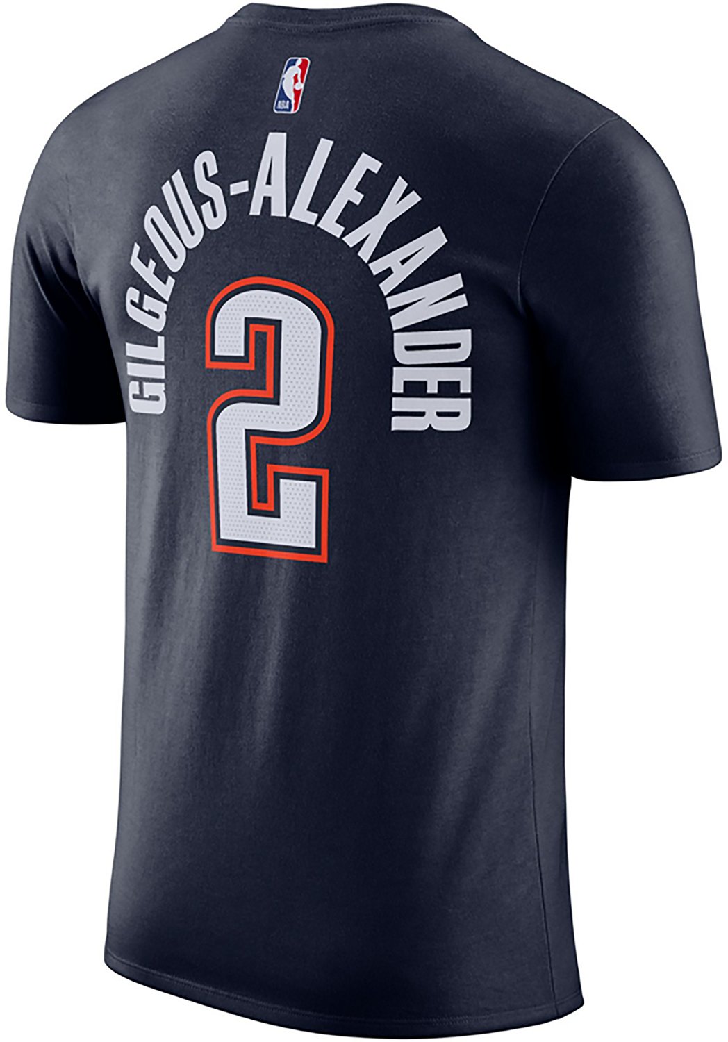 Nike Men's Oklahoma City Thunder Shai Gilgeous-Alexander #2 Essentials City Edition T-shirt - view number 2