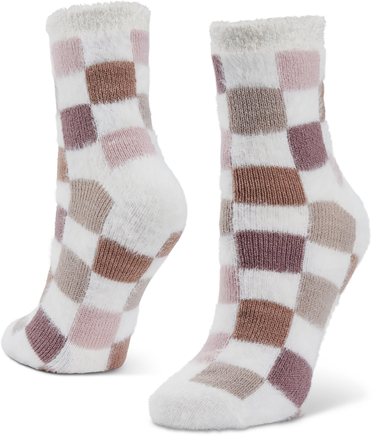 Magellan Outdoors Women's Checkered Lodge Crew Socks - view number 3