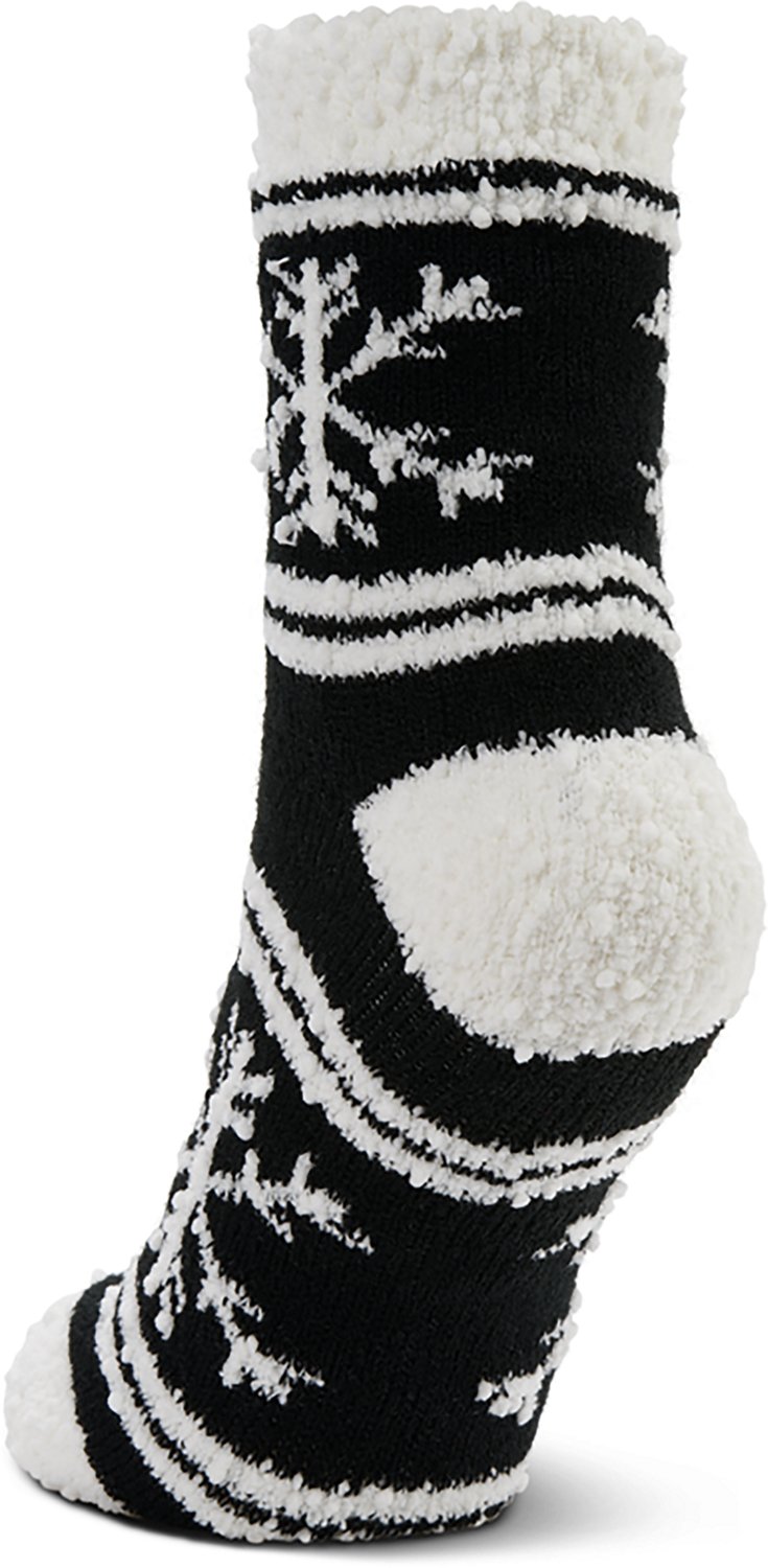 Magellan Outdoors Women's Snowflake Popcorn Lodge Crew Socks - view number 2