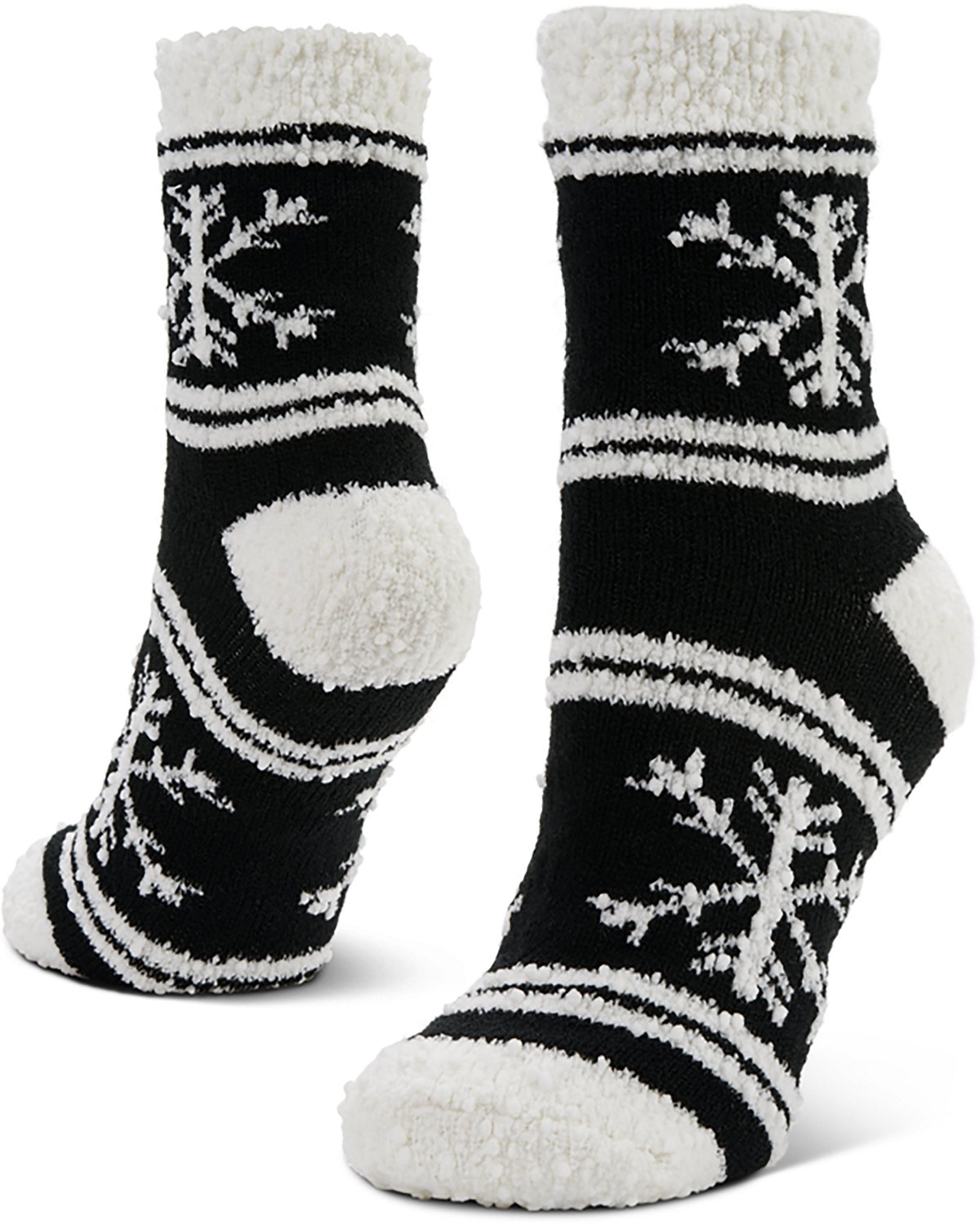 Magellan Outdoors Women's Snowflake Popcorn Lodge Crew Socks - view number 3
