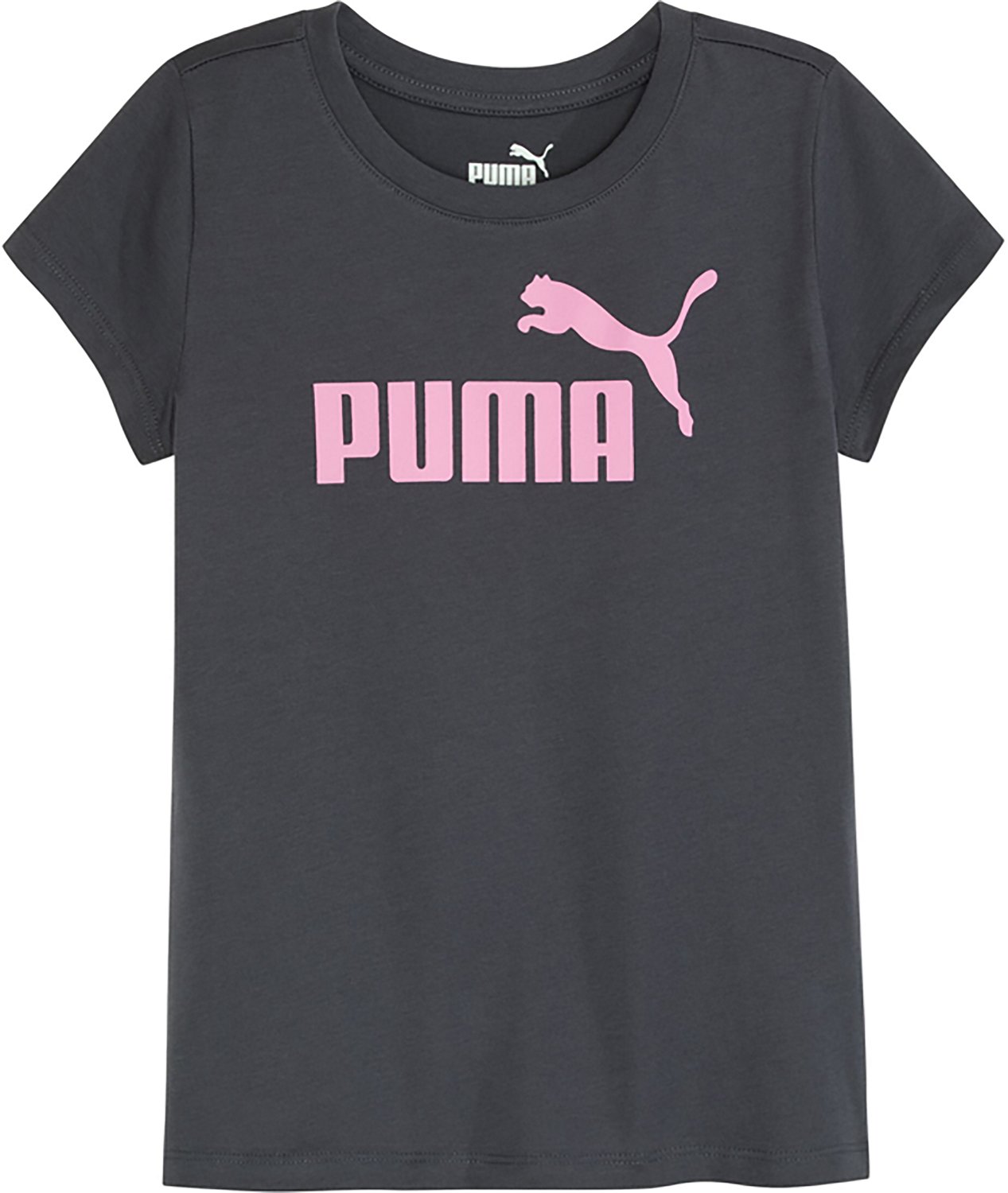 PUMA Girls’ Foundations No.1 Logo T-shirt - view number 3